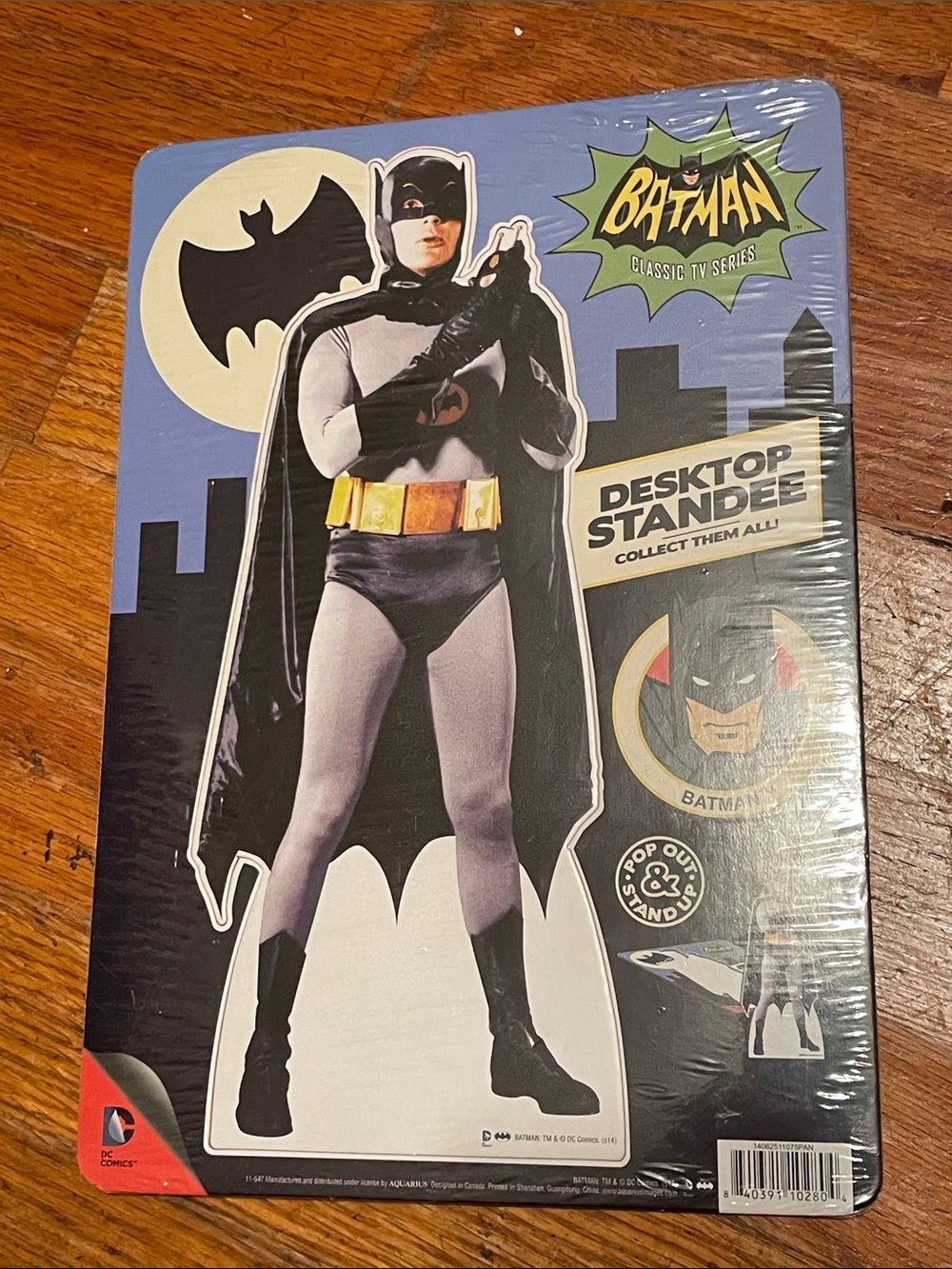 Classic Batman Desktop Standee with Black Cape and Yellow Belt